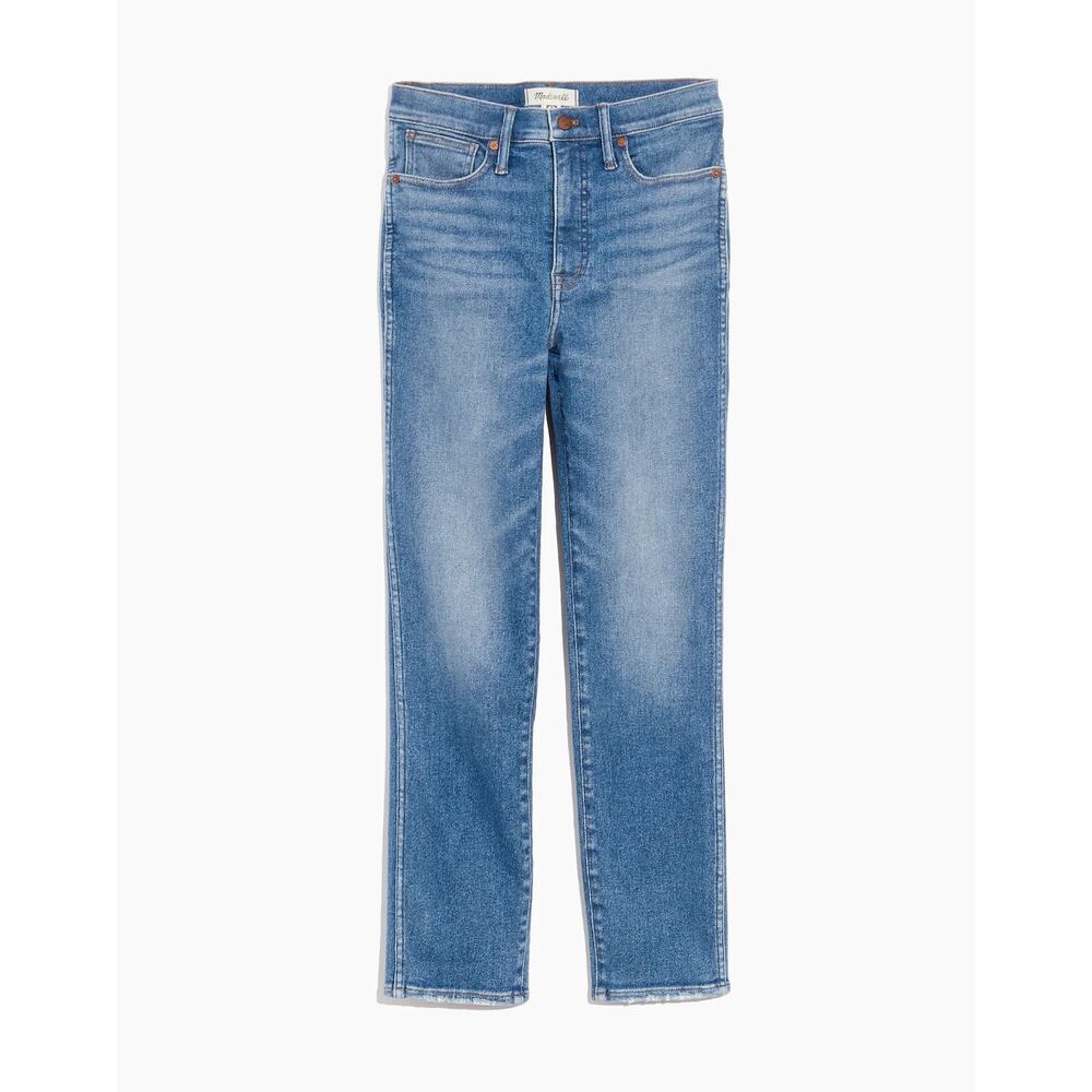 Madewell Stovepipe Jeans in Ditmas Wash Stretch Light Denim SZ 24 EUC $135